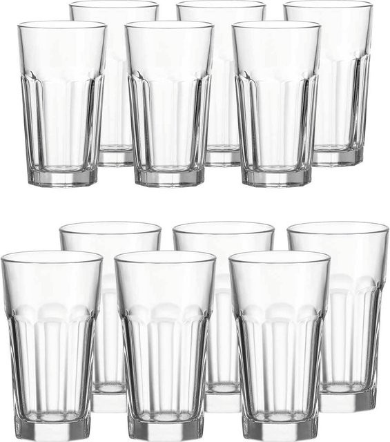Leonardo Rock Longdrinkgläser Tumbler 24er Set transparent - Bild 1
