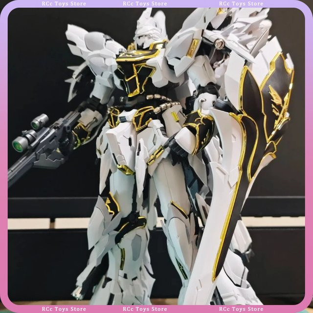 Bandai Gundam Sinanju MSN-06s, Montagemodellbausatz, 1/100, Weiß - Bild 1