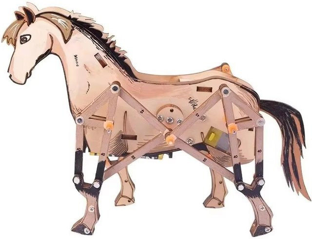 DIY Mechanisches Pferd Bausatz, STEM Physik Puzzle, ab 14 Jahren - Bild 1