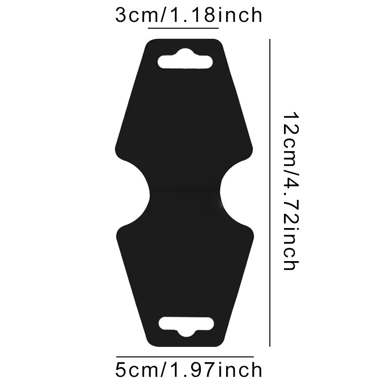 ZYF Schmuck Display Karten Set aus Papier, 100 Stück Klappkarten in Weiß für Halsketten und Armbänder - Bild 4