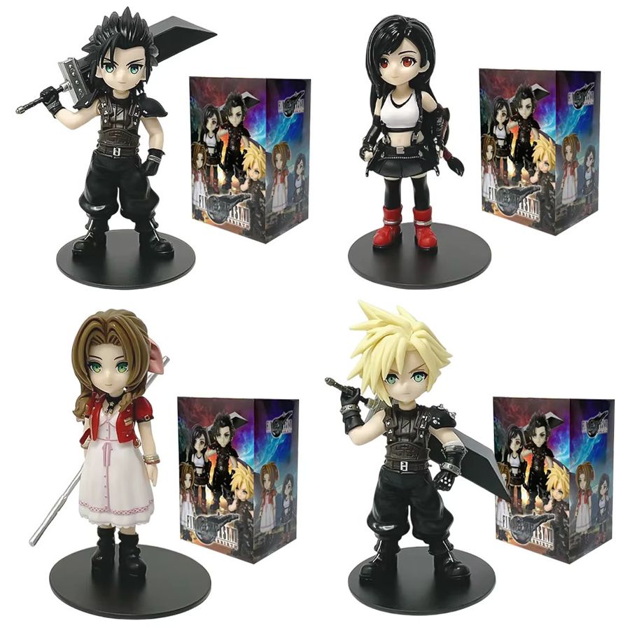 Bandai Anime Figur Tifa Lockhart Alice Gainsborough Zack Perot Modell aus PVC in Multicolor als Desktop Dekoration - Bild 3