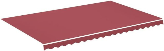 vidaXL Markisenbespannung aus Polyester in Burgunderrot B: 5 m, T: 3 m - Bild 1