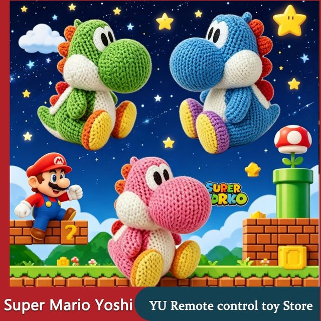 Bandai Super Mario Yoshi Plüschtier, Grün - Bild 1