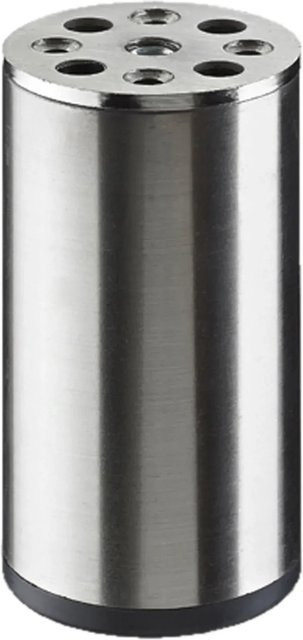 Hettich Möbelfuß Nema in Edelstahl-Optik, Farbe Silber, Durchmesser: 5 cm, Höhe: 10 cm - Bild 1