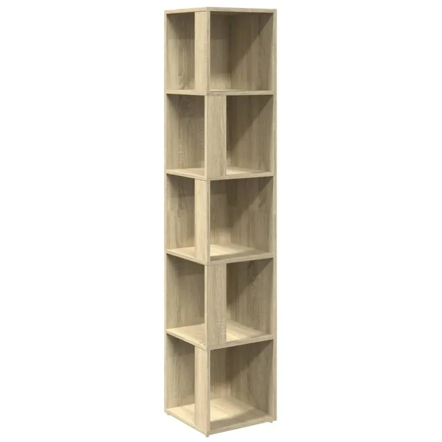vidaXL Eckregal Sonoma-Eiche, B/T/H: 33 x 33 x 164,5 cm - Bild 2