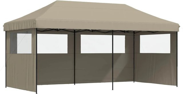 vidaXL Party-Zelt aus Oxford-Stoff in Taupe, B/T/H: 292 x 580 x 315 cm - Bild 1