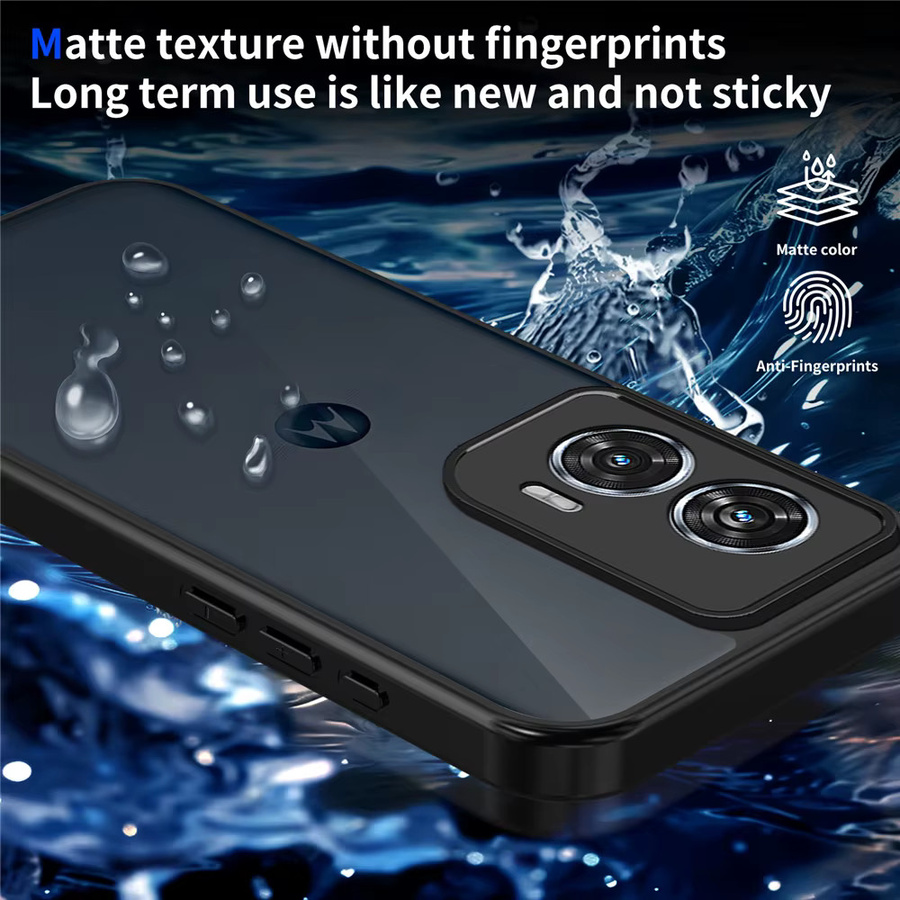 Stoßfeste Handyhülle mit Soft-Touch-Oberfläche für Motorola G86 G56 G35 G55 G85 G24 G34 G54 G82 G52 G06 G57 G67 Power in Schwarz - Bild 6