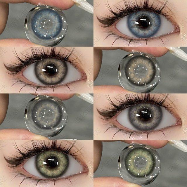 EYESHARE MIKI-BLUE farbige Kontaktlinsen Jahreslinsen, 2 Stück - Bild 1