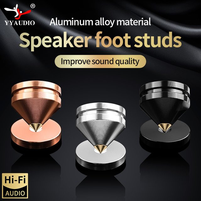 YYTCG Lautsprecher-Standfüße und Stoßdämpfer Set in Gold für Audio-Lautsprecher-Reparatur und Zubehör - Bild 1