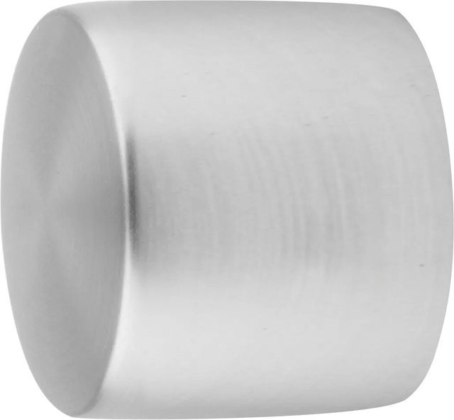 Mydeco Gardinenstange-Endstück Cap in Edelstahl-Optik, Silber, Durchmesser: 1,6 cm - Bild 1