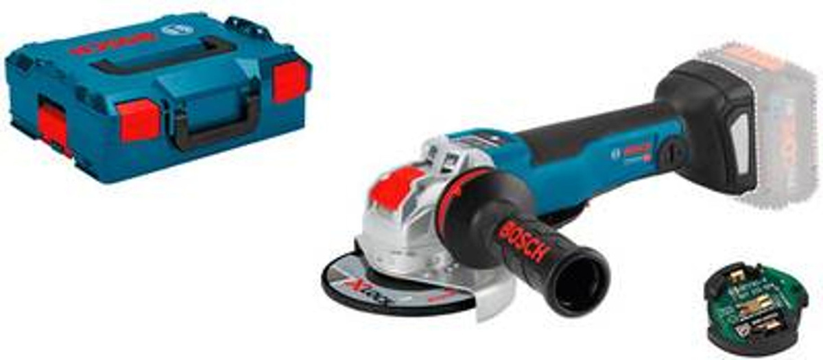 Bosch GWX 18V-10 PSC Professional X-LOCK Akku-Winkelschleifer in Blau-Schwarz - Bild 2