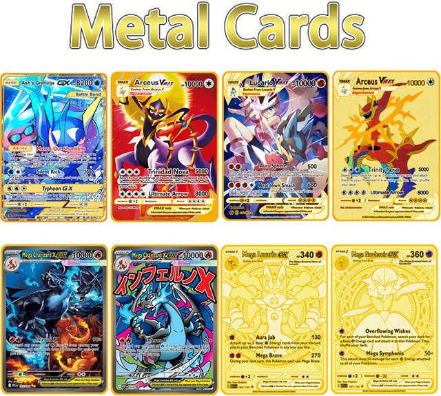 Bandai Pokémon Metallkarte, Einzelfigur, Fantasy, Bunt / Mehrfarbig, Englisch - Bild 1