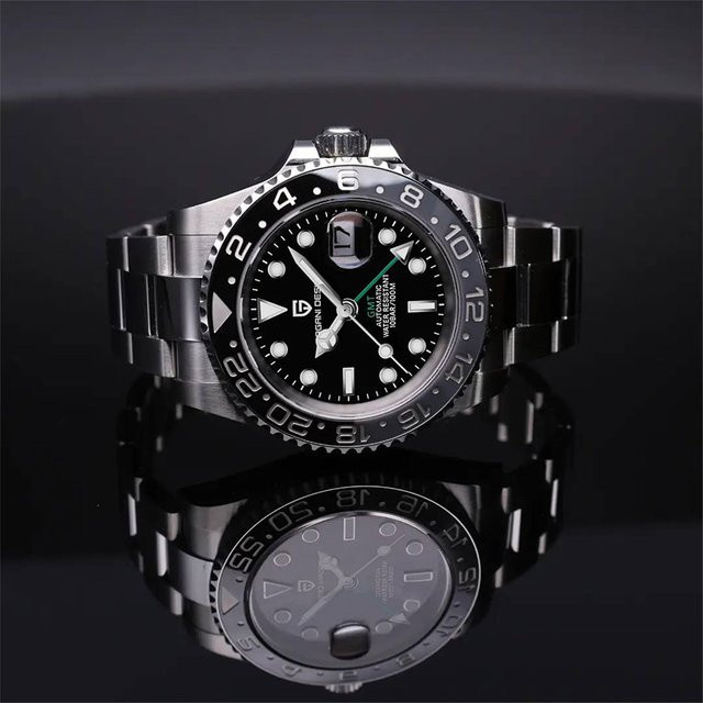 PAGANI DESIGN Armbanduhr GMT, Automatik, Edelstahl, Saphirglas, 40 mm, Herren - Bild 1
