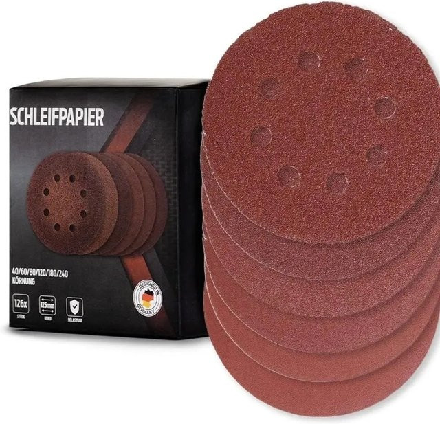 bestTools 126-teiliges Schleifpapier-Set für Exzenterschleifer, Durchmesser: 125 mm, Körnung: 40-240 - Bild 1