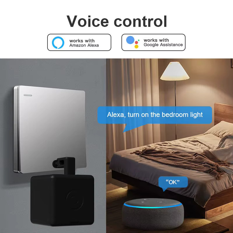 Tuya Zigbee Fingerbot Plus Smart Schalter in Weiß mit App-Steuerung, Timer und Sprachsteuerung für Alexa und Google Home Assistant - Bild 2
