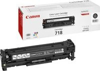 Original Canon Toner 718BK Laser-Tonerpatrone in Schwarz - Bild 1