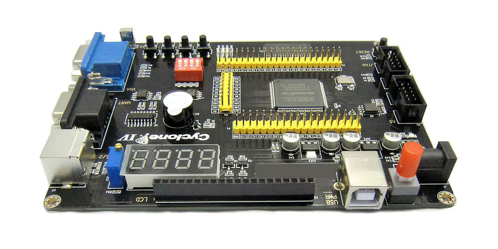 OMDAZZ FPGA Development Kit CycloneIV EP4CE6 EP4CE10 mit USB Blaster Programmer und Black Box in Schwarz - Bild 4