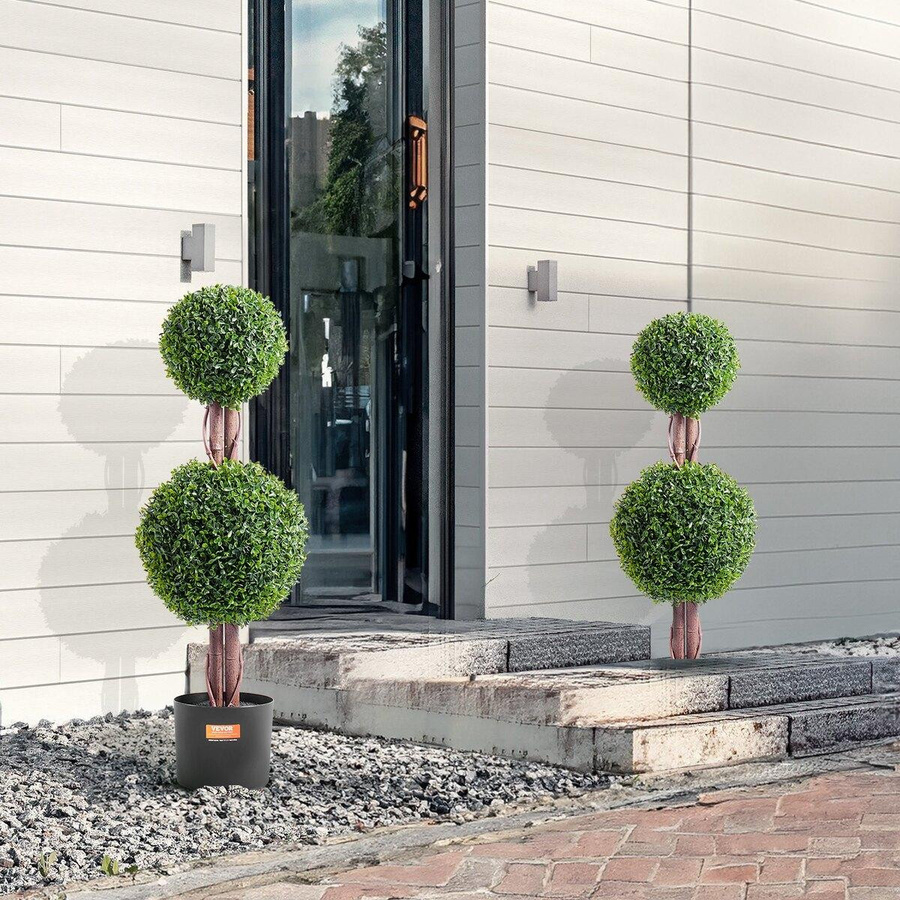 2er-Pack Künstlicher Buchsbaum Formschnittbaum von Buying Solutions, MB, UV-beständige Kunstpflanze für Innen und Außen, H: 91,4 cm, B: 28,0 cm, T: 28,0 cm - Bild 8