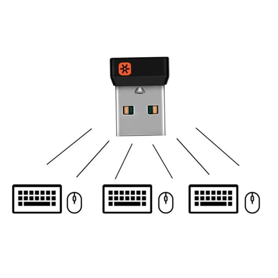 Logitech Unifying USB-Empfänger in Schwarz für bis zu 6 Geräte als Adapter und Converter - Bild 5