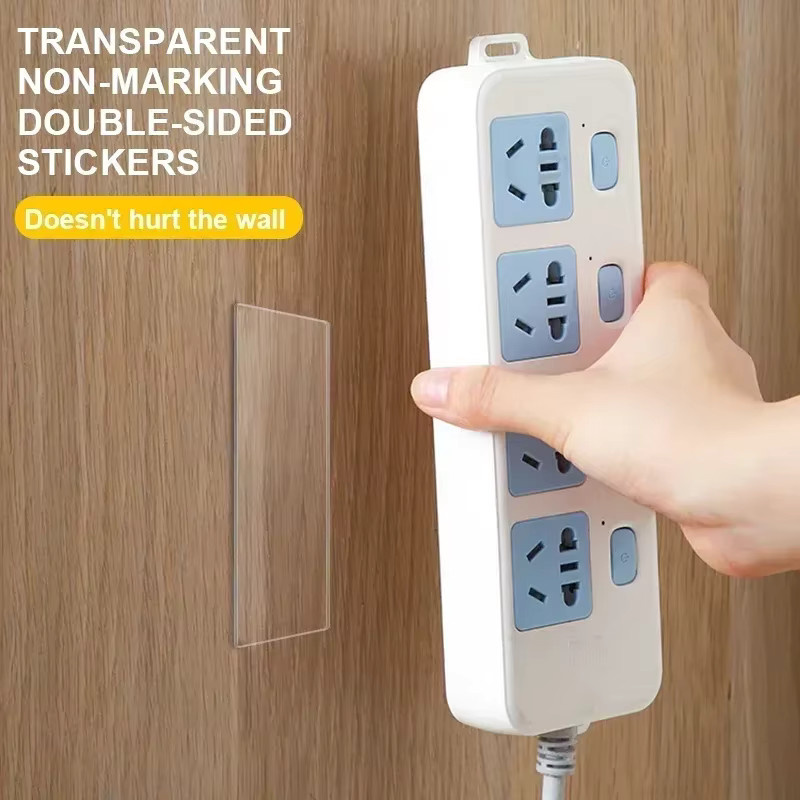 Extra starkes doppelseitiges Klebeband transparent, wasserfestes und abnehmbares Montageband für Wände, Holz, Fliesen und Kunststoff - Bild 3
