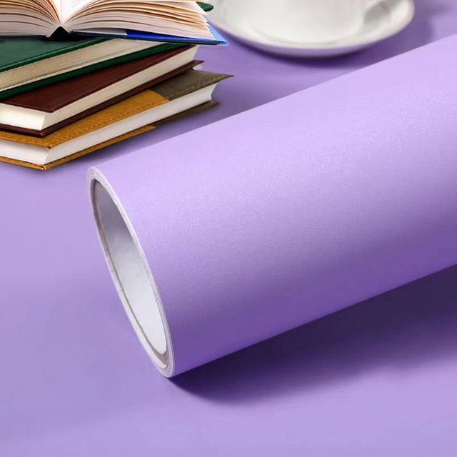 Selbstklebende 3D-Tapete von FuErkWoo in Violett, wasserfeste PVC-Vinyl Wandtapete für Wohnzimmer, Schlafzimmer und Badezimmer - Bild 1