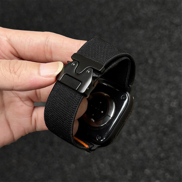 Uhrenarmband Textil/NATO, Schwarz, Unisex - Bild 1