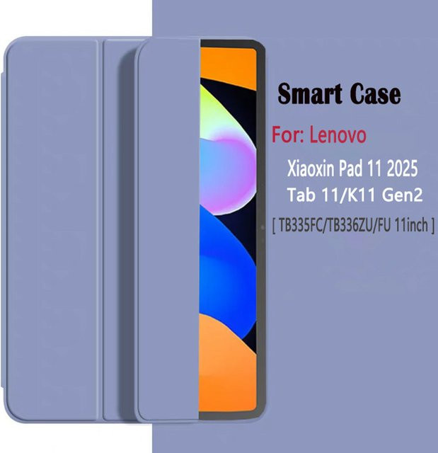 Magnetische Silikon-Schutzhülle für Lenovo Xiaoxin Pad 11 2025 und Idea Tab 11/K11 Gen2 in Blau - Bild 1