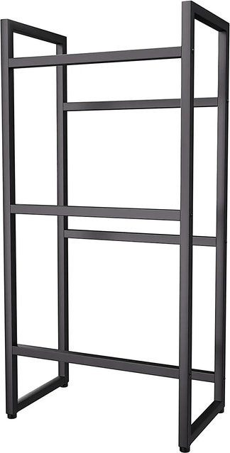 Tronitechnik Getränkekistenregal aus Metall in Schwarz, B/T/H: 55 x 32 x 112 cm - Bild 2
