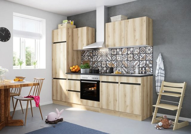 Optifit Küchenzeile OPTIkombi Kaya290 in Wildeiche Nachbildung, Breite: 270 cm - Bild 1