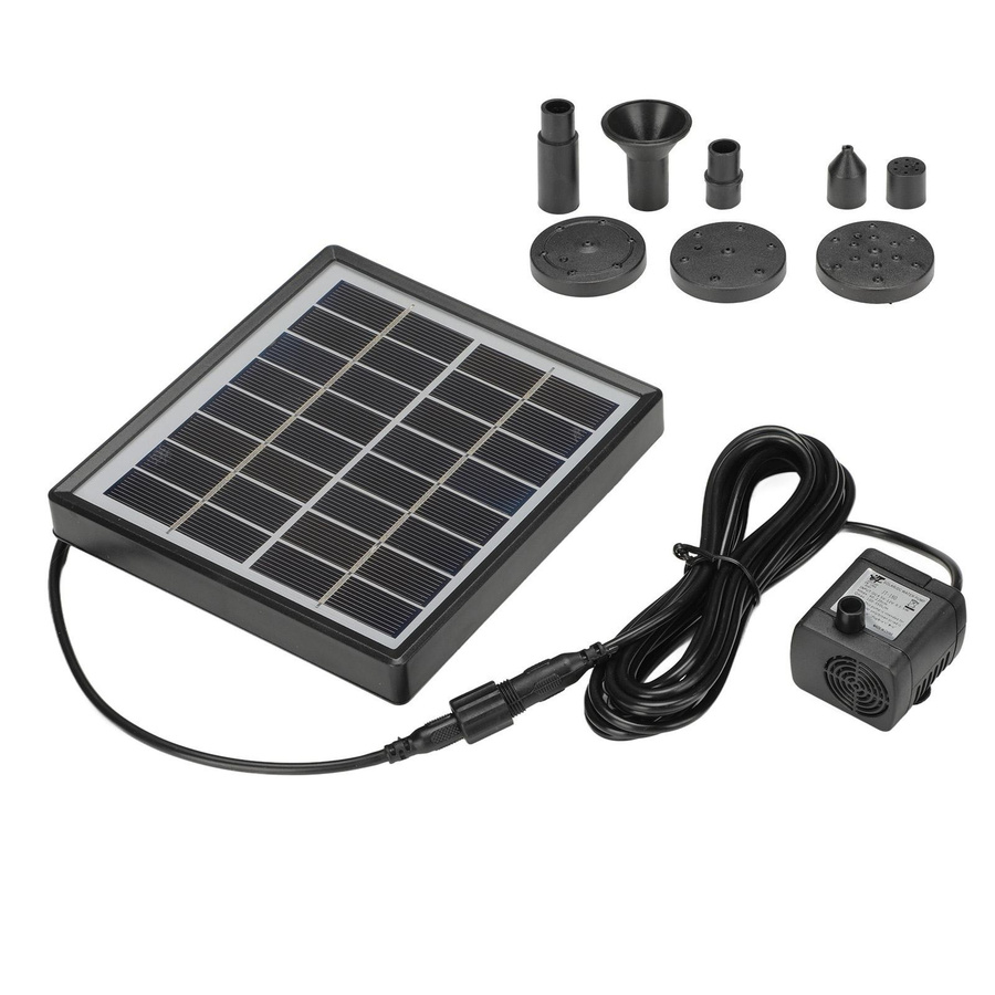 Energiesparende Solar-Springbrunnenpumpe von mfySpace in Schwarz für Garten, Vogelbad und kleine Teiche mit 2W Leistung - Bild 4