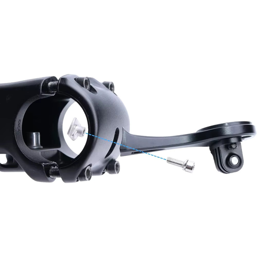 ECIOSL Fahrradcomputer-Halterungsset in Schwarz, kompatibel mit Garmin, Garmins, Garmins+, Wahoo und Bryton, inklusive Vorbau-Adapter, Licht und Sportkamera-Kombination - Bild 4