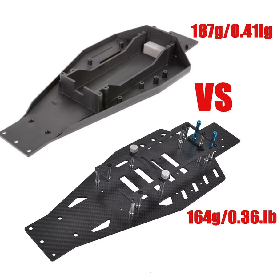 Traxxas Carbon-Unterfahrgestell, 1:10, Zubehör - Bild 3