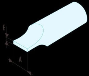 Facom IMPACT-Bit Serie 2 Schlitz-Bit 12 mm in Schwarz und Blau - Bild 1