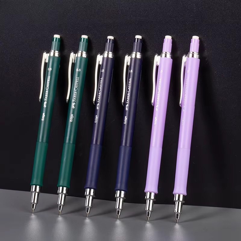 FABER-CASTELL Druckbleistift 0,5 mm in Grün mit weichem Griff für Schule und Büro - Bild 1