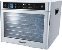 Elektronischer Dörrautomat Steba ED 80 Steel Deluxe in Silver mit Digitaldisplay und Timer aus Edelstahl und Silikon - Bild 1