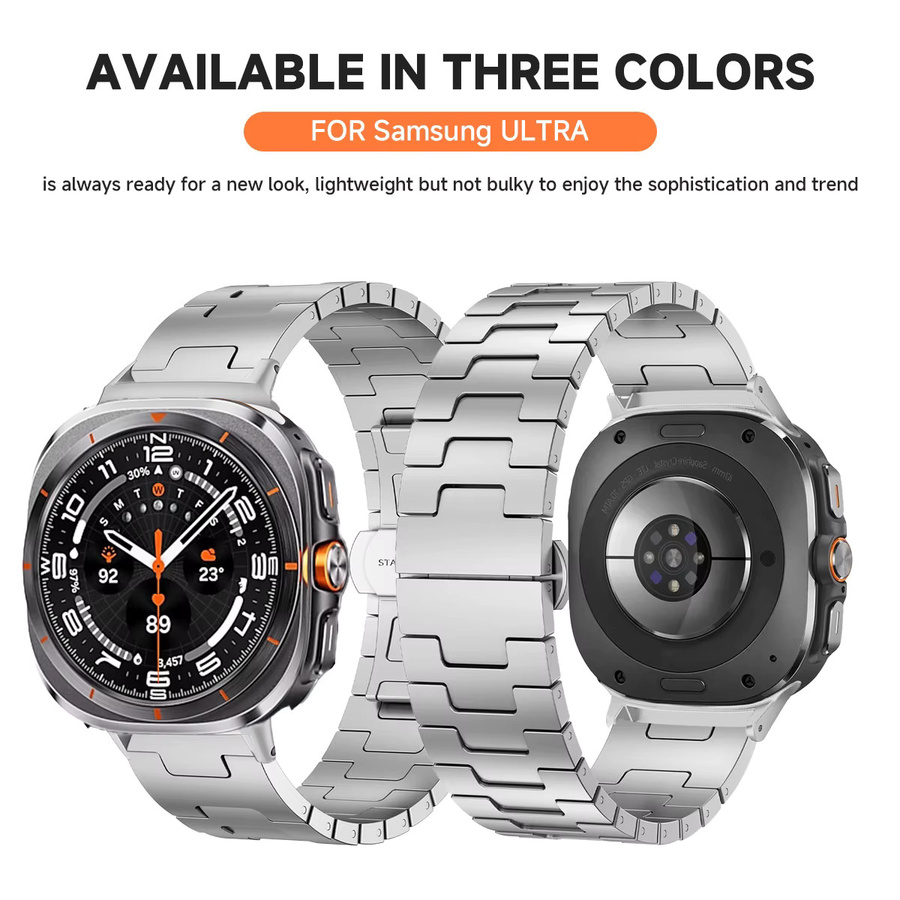 CHIICSMART Uhrenarmband Titan, Silber, Herren - Bild 1