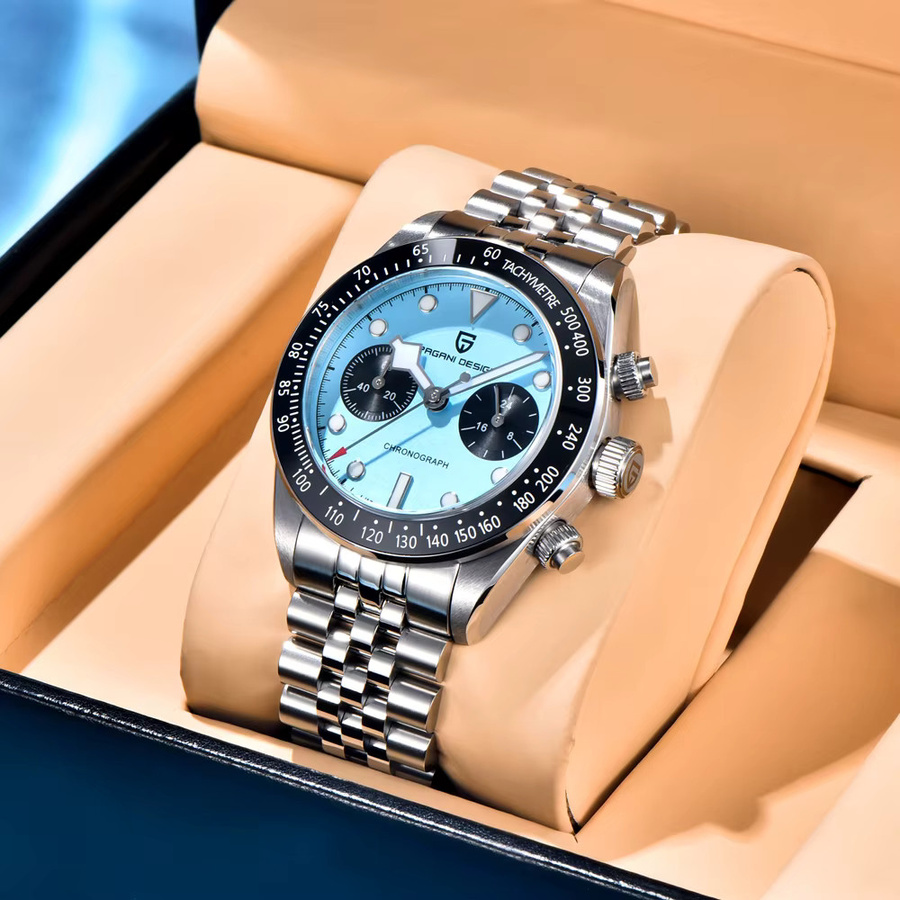 Pagani Design Chronograph, Quarz, Edelstahl, Keramiklünette, Herren - Bild 4