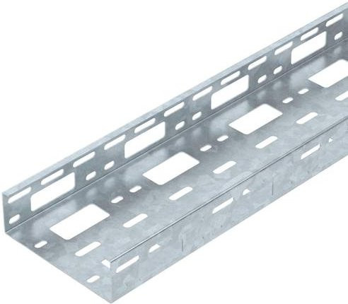 OBO Bettermann Kabelrinne 6075325 in Silber, B: 150,00 mm, H: 50,00 mm, L: 3 m - Bild 1