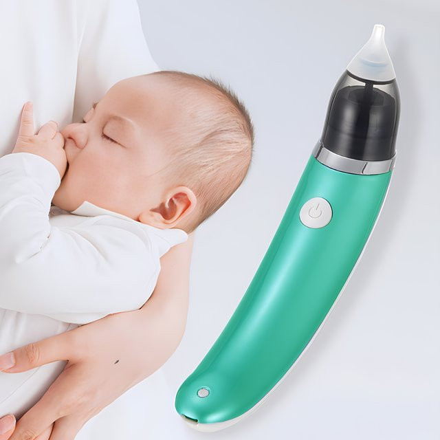Elektrischer Baby Nasensauger Fireurus in Grün für Neugeborene - Bild 1