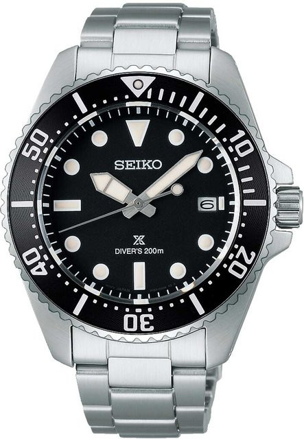 Seiko Armbanduhr Prospex, Solar, Edelstahl, Schwarz, 41 mm, Herren - Bild 1