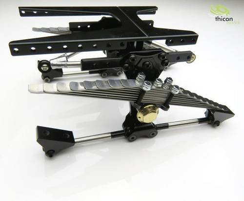 Thicon Models 60005 Pendelachse für Modellbau im Maßstab 1:16 aus Metall in Schwarz - Bild 1