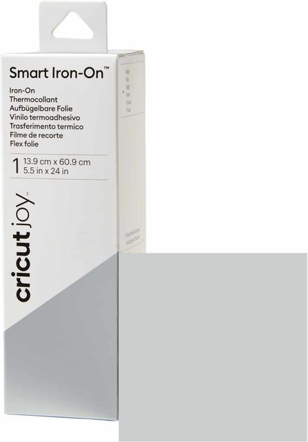 Cricut Joy Smart Iron On Bügelfolie Silber Breite: 13,9 cm, Länge: 60,9 cm - Bild 1