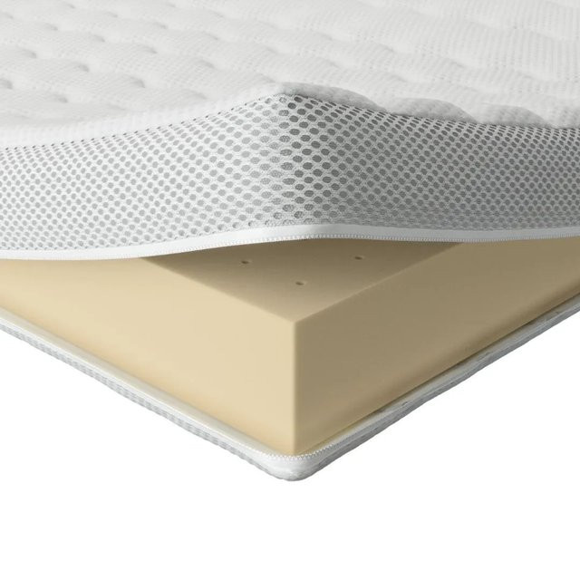 AM Qualitätsmatratzen Premium Latex Topper RG65 aus Naturlatex in Weiß, B/T: 120 x 200 cm - Bild 1