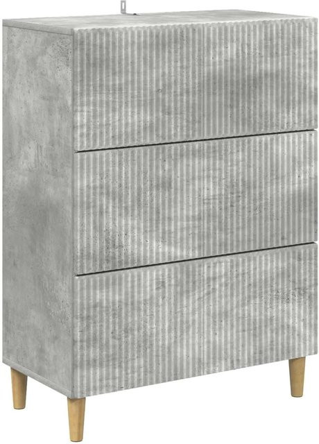 vidaXL Schubladenschrank in Betongrau aus Holzwerkstoff, B/T/H: 66 x 34,5 x 90 cm - Bild 1