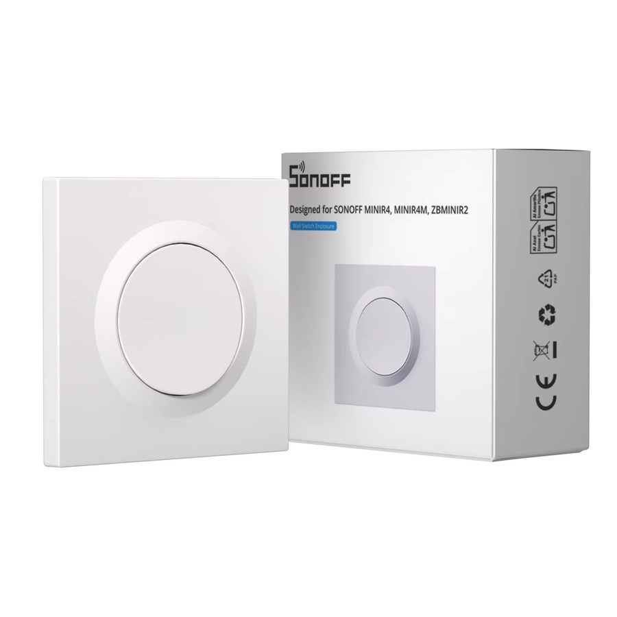 SONOFF E1GS Wandschaltergehäuse in Weiß aus PC-Material für die Fusion-Serie MINIR4, MINIR4M und ZBMINIR2 - Bild 1