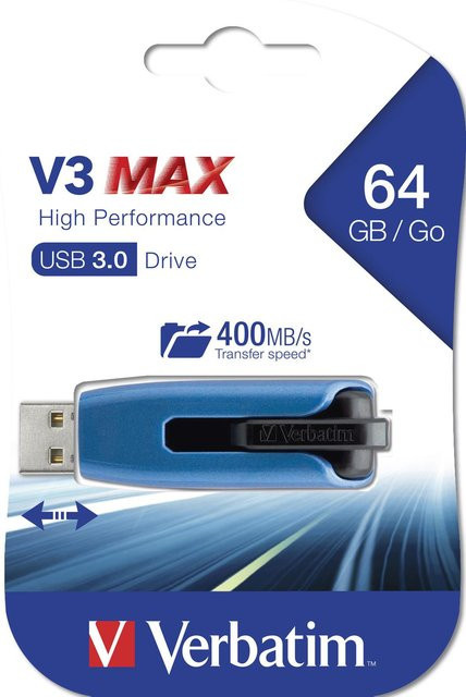 Verbatim Store n Go V3 Max USB-Stick 64GB USB 3.2 Gen 1 Blau - Bild 2