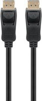 goobay DisplayPort 1.4 Kabel Schwarz Stecker auf Stecker - Bild 1