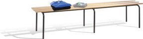 C+P Sitzbank aus Buche-Massivholz in Braun, H x B x T: 46 x 200 x 46 cm - Bild 1