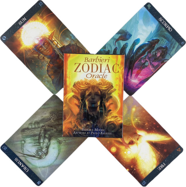 Barbieri Zodiac Oracle Cards, Schicksal-Wahrsagungsdeck, 26-teiliges Set, englisch - Bild 1