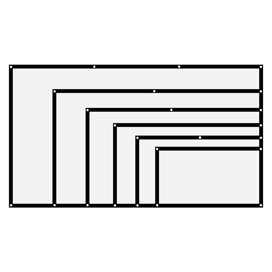 Docooler Projektionswand aus weißem Polyester, tragbare und faltenfreie Projektorleinwand im Format 16:9 - Bild 2